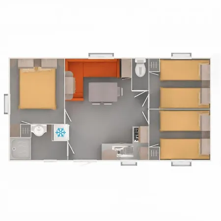 Mobilehome 8 Personnes Avec Clim Situe Aux Sables Du Midi Valras-Plage Exterior photo