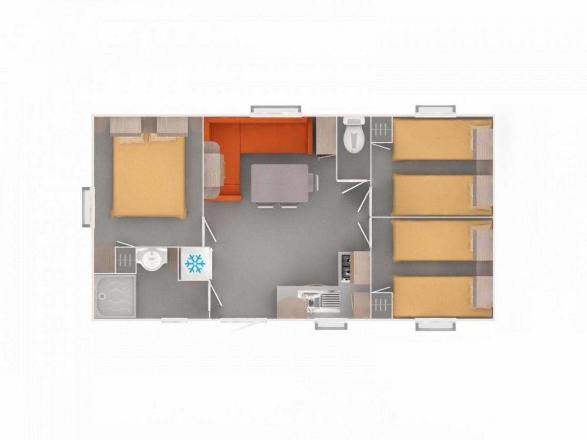 Mobilehome 8 Personnes Avec Clim Situe Aux Sables Du Midi Campsite 4*